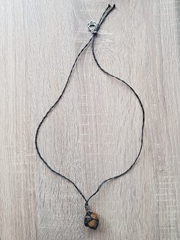 Damesketting van natuursteen Tijgeroog
