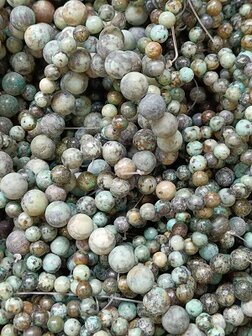 Natuurstenen kraal Afrikaans Turquoise
