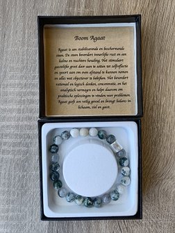 Heren armband Boomagaat met Basic kraal