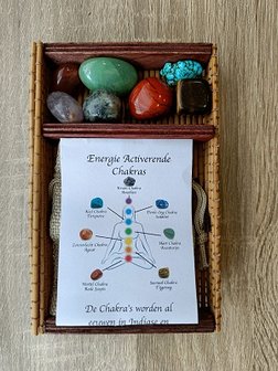 Energie Activerende Chakra&#039;s met Chakra Armband en Vlinder bedel
