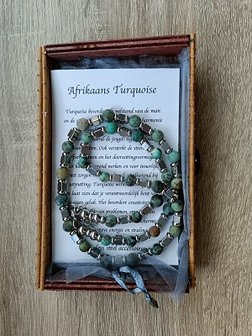 Natuurstenen ketting Afrikaans Turquoise