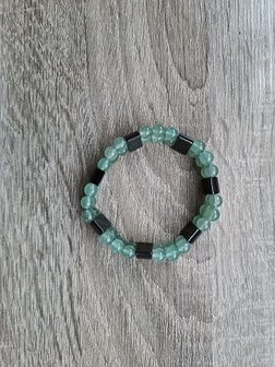 Dames armband Aventurijn &amp; Hematiet
