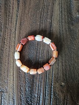 Dames armband Band Agaat met grote natuurstenen