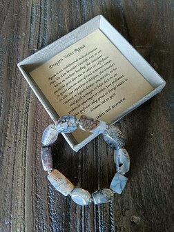 Dames armband Dragon Veins Agaat met grote natuurstenen