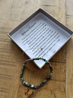 Dames armband Afrikaans Turquoise