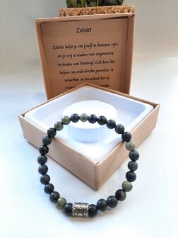 Dames natuursteen armband Zo&iuml;siet