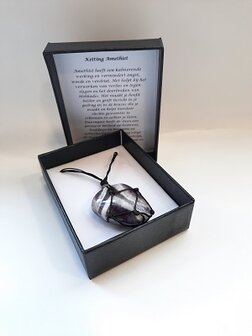Ketting van natuursteen Amethist