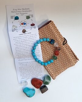 Feng Shui Meditatie met natuursteen Turquoise