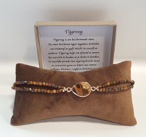 Tijgeroog natuurstenen armband