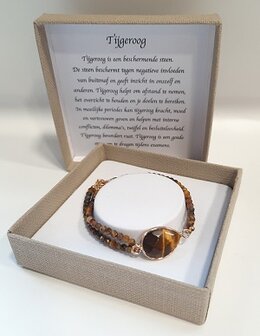 Tijgeroog natuurstenen armband