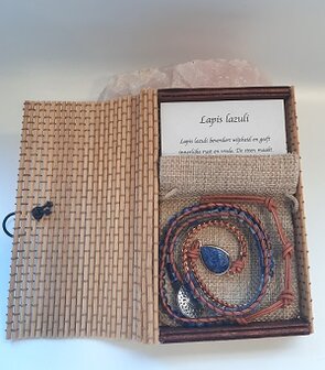 Wikkelarmband natuursteen Lapis Lazuli