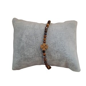 Dames armband natuursteen Tijgeroog 3mm