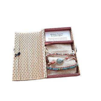 Wikkelarmband met natuursteen