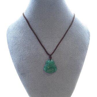 Ketting met reis Boeddha Jade
