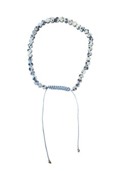 Dalmatier Jaspis hartjes armband van natuursteen