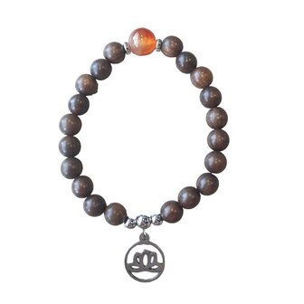Sandalwood met Agaat en Lotus bedel