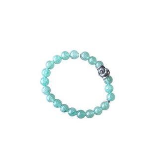 Aventurijn dames armband met roos kraal