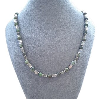Heren ketting van natuursteen Afrikaans Turquoise