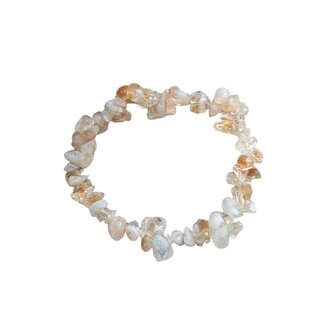 Dames split armband van natuursteen Citrien