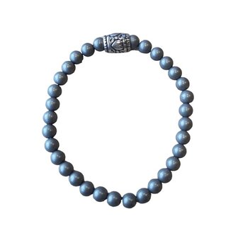 Hematiet mat basic, dames natuurstenen armband