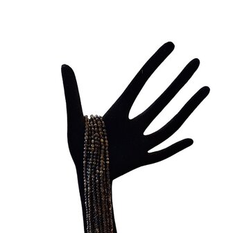 Obsidiaan streng kralen