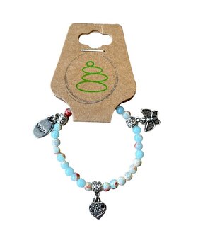 Larderiet kinder armband met bedels