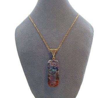 Epoxy ketting met natuursteen