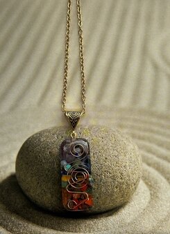 Epoxy ketting met natuursteen