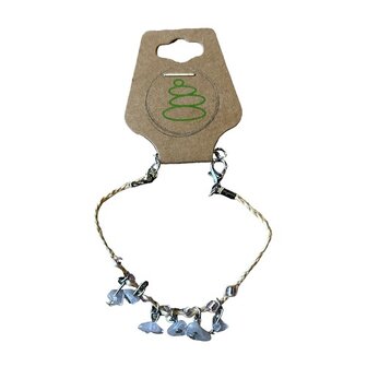 Dames armband Rozenkwarts split