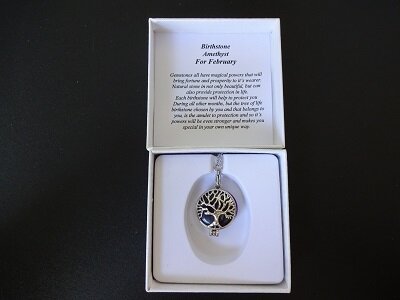 Dames ketting Geboortesteen Amethist (waterman)