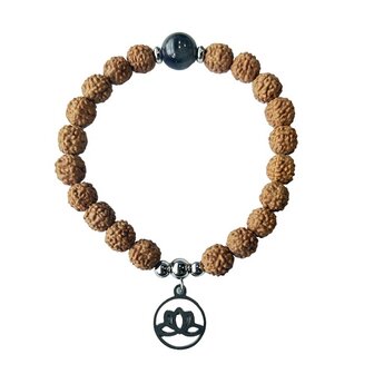 Rudraksha met Amethist armband