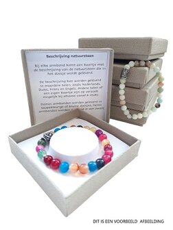 Dames armband Rudraksha en Aventurijn 8 mm met Tree of Life bedel