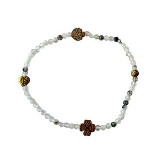 Toermalijn Kwarts 3 mm dames armband