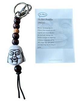 Reisboeddha met houten kralen