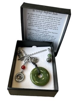 Ketting bi Schijf Nefriet Jade