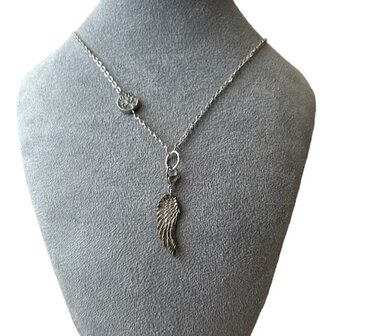 Bi schijf ketting met Fluoriet
