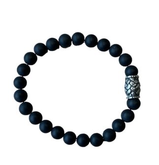 Heren armband matte Onyx