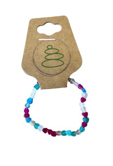 Kinder armband (16 cm)  4 mm hartjes
