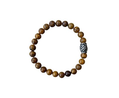 Heren armband Goudnerf Jade
