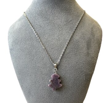 Ketting met kerstboom van Amethist