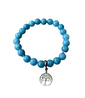 Aquamarijn dames armband