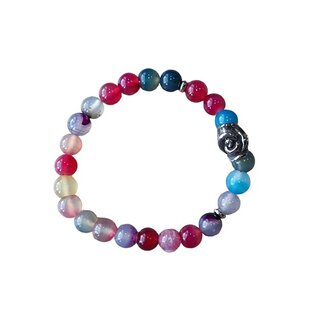 Agaat Chakra met roos kraal