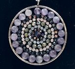 Mandala natuurstenen ketting, Amethist