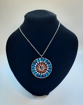 Mandala ketting met natuursteen Bandagaat