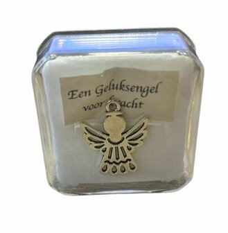 Pin broche geluksengel voor kracht
