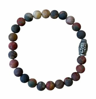 Picasso Jaspis mat heren armband