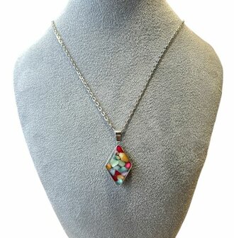 Ketting met een mix van natuurstenen