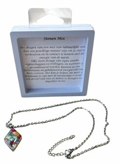 Ketting met een mix van stenen