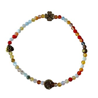 Agaat 3mm armband