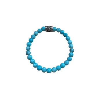 Turquoise natuurstenen dames armband